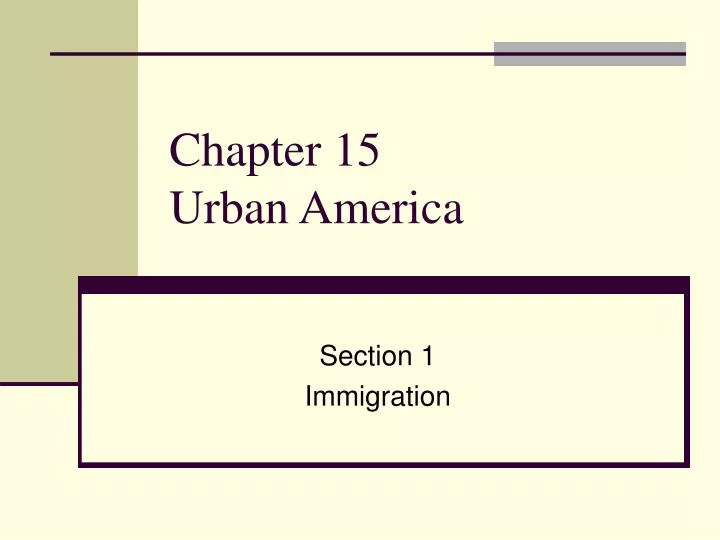 chapter 15 urban america