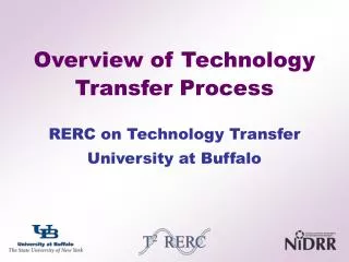 Overview of Technology Transfer Process