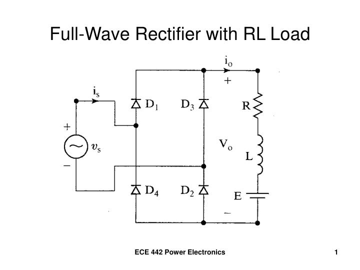full wave rectifier with rl load