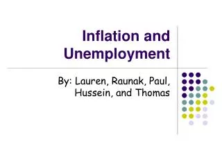 inflation and unemployment