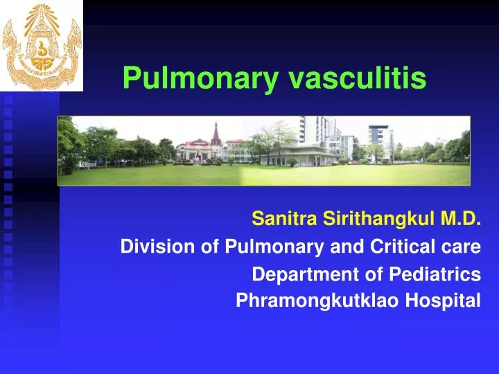 pulmonary vasculitis