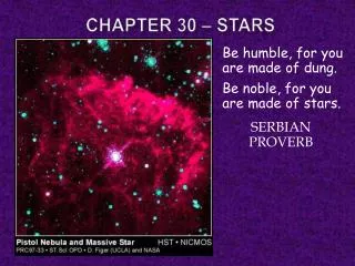 Chapter 30 – Stars