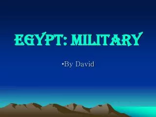 Egypt: Military