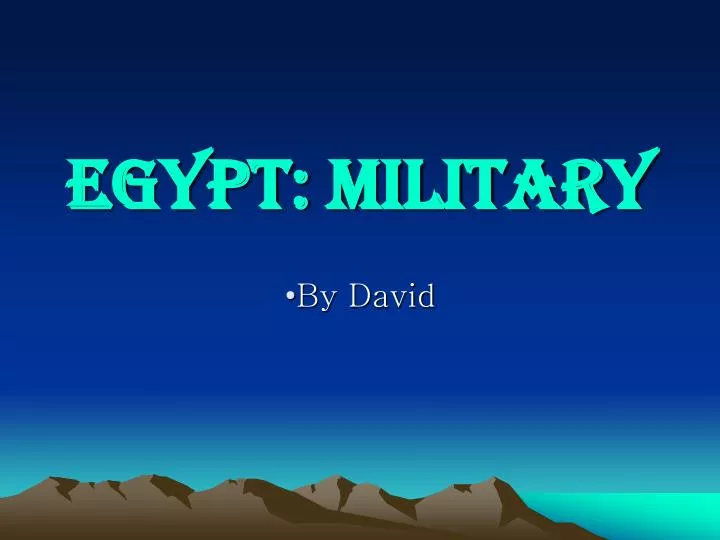 egypt military