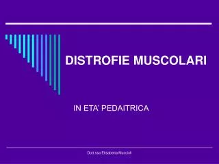 distrofie muscolari