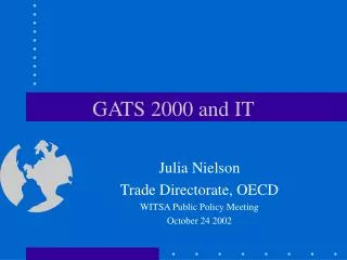 GATS 2000 and IT