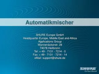 automatikmischer
