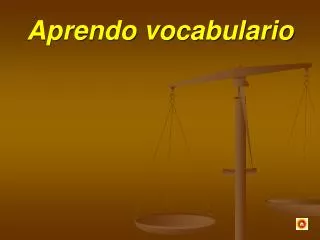 Aprendo vocabulario