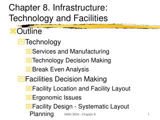 Chapter 8. Infrastructure: Technology and Facilities