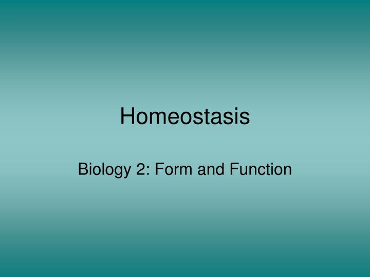 homeostasis