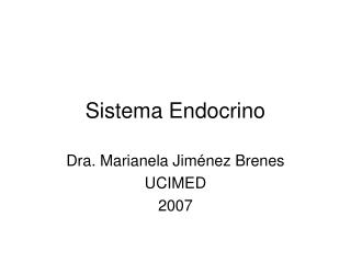 sistema endocrino