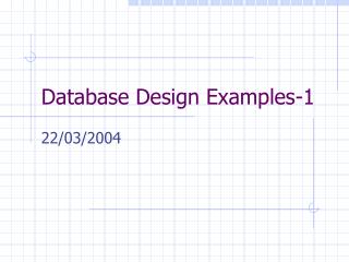 Database Design Examples-1