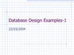 Database Design Examples-1 - slide 1