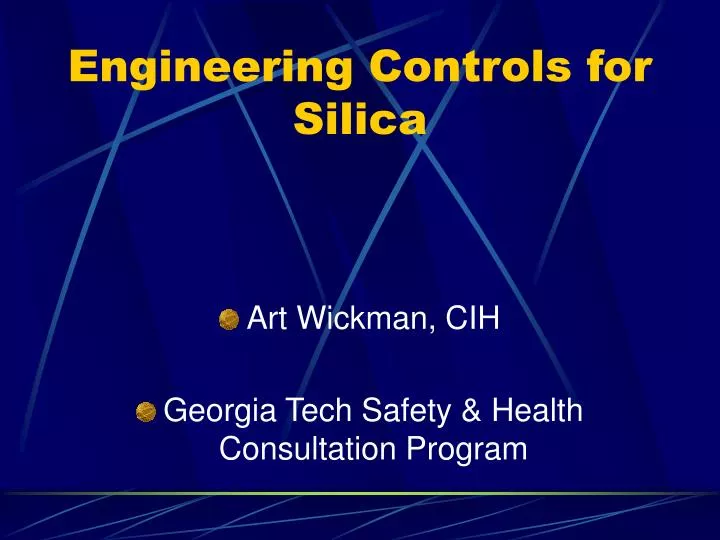 engineering controls for silica