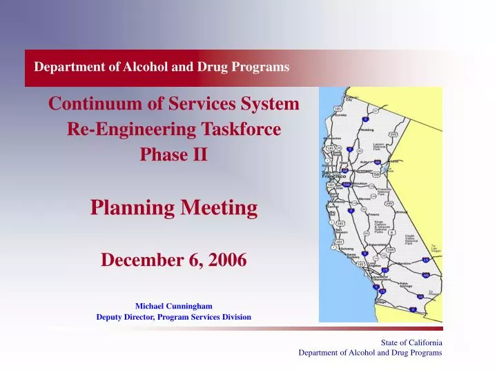 department of alcohol and drug programs