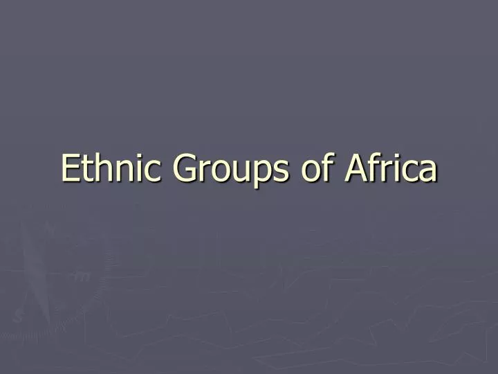 ethnic groups of africa