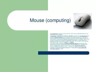 Mouse (computing)