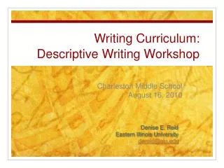Writing Curriculum: Descriptive Writing Workshop
