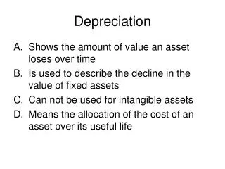 Depreciation