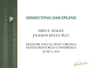 DISSECTING DISCIPLINE