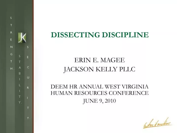 dissecting discipline