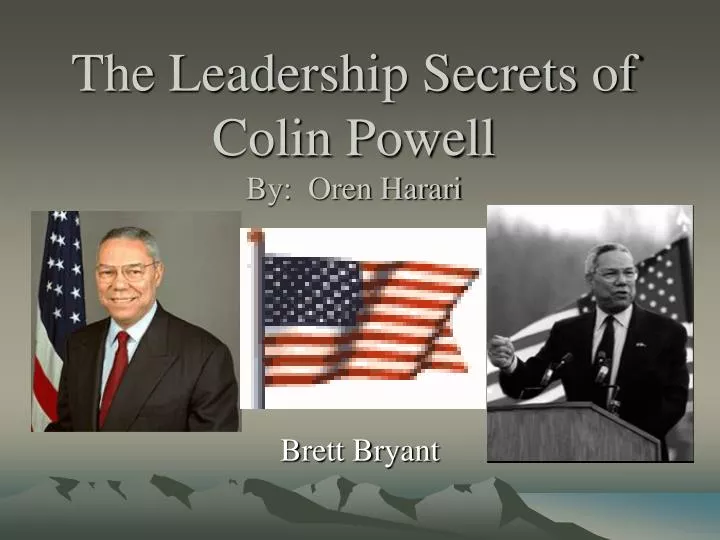 the leadership secrets of colin powell by oren harari