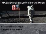 NASA Exercise: Survival on the Moon - slide 1