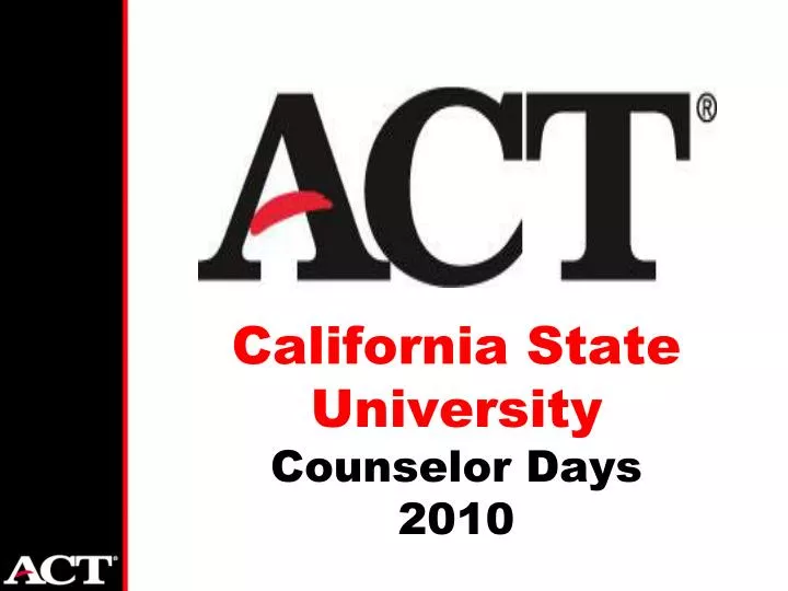 california state university counselor days 2010