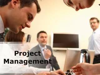 project management (modern) powerpoint presentation content: