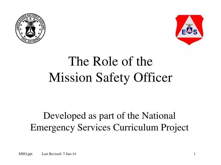 the role of the mission safety officer