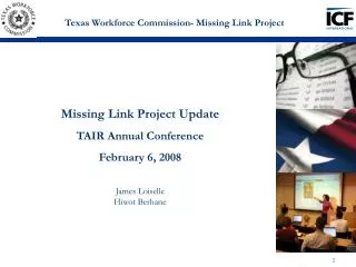 Texas Workforce Commission- Missing Link Project