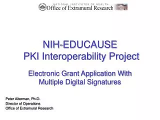 NIH-EDUCAUSE PKI Interoperability Project