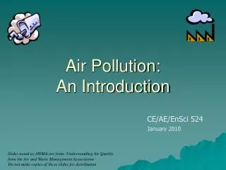 Air Pollution: An Introduction