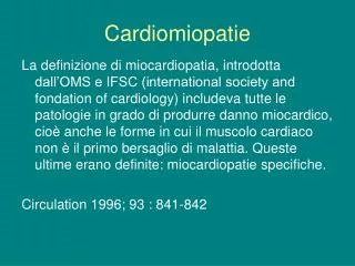 Cardiomiopatie