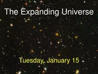 The Expanding Universe