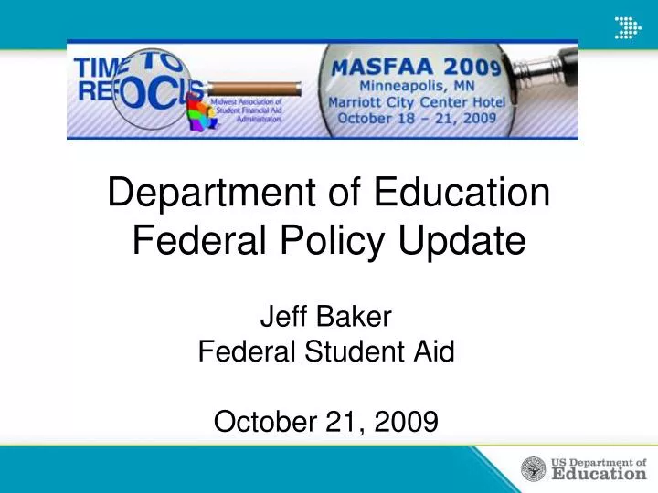 department of education federal policy update