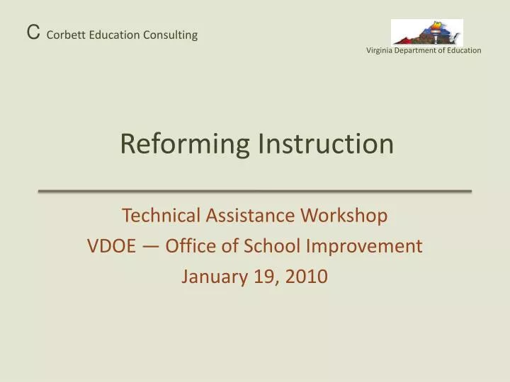 reforming instruction