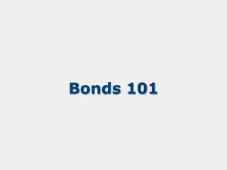 Bonds 101