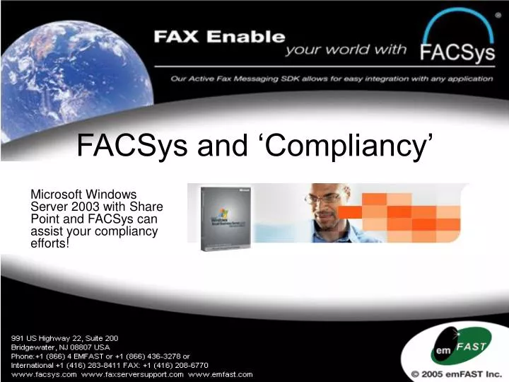 facsys and compliancy