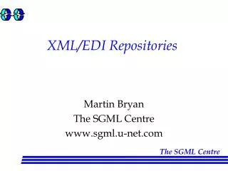 XML/EDI Repositories