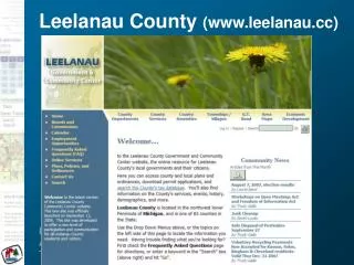 Leelanau County (www.leelanau.cc)