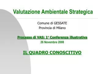 valutazione ambientale strategica