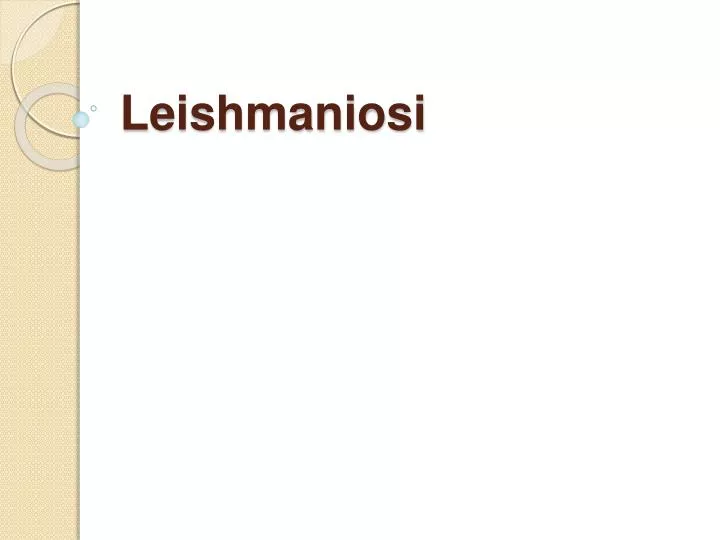 leishmaniosi