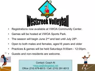 Westcreek Volleyball