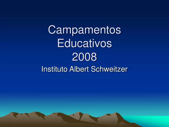 campamentos educativos 2008