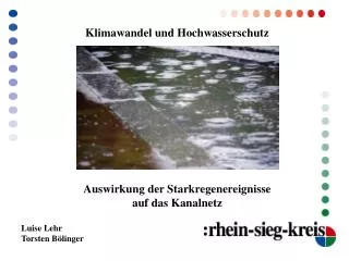 Klimawandel und Hochwasserschutz