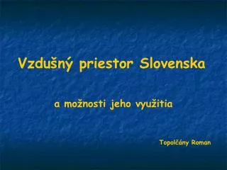 Vzdušný priestor Slovenska