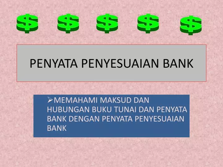 penyata penyesuaian bank