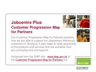 Jobcentre Plus Customer Progression Map for Partners