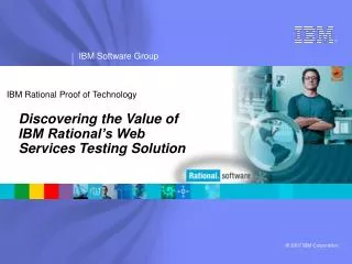 IBM Rational Proof of Technology